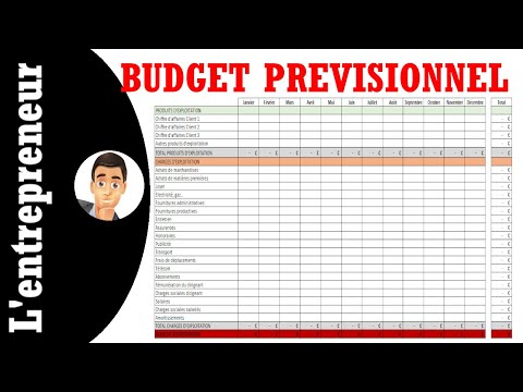 , title : 'Faire un budget prévisionnel sur Excel'