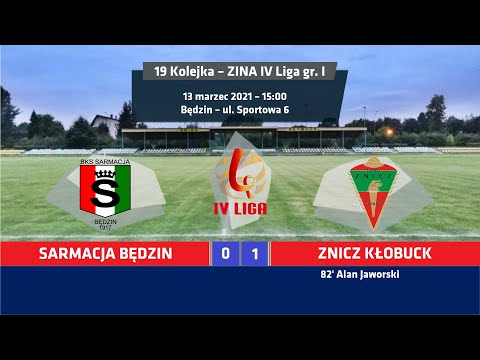 Bramka Alana Jaworskiego w meczu Sarmacja Będzin 0:1 (0:0) Znicz Kłobuck