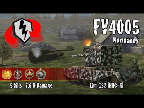 WoT Blitz FV4005 - 5 Kills 7,6k Damage Replay - wotblitzreplays.com