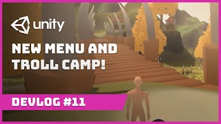 Indie Devlog Ep 11 - Epic Troll Camp and New Menu design #QuestForRedemption