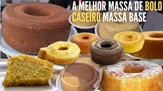 A MELHOR MASSA DE BOLO CASEIRO MASSA BASE ECONOMICA