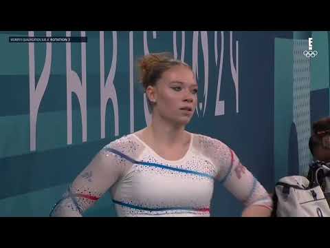 (NBC) Morgane Osyssek Reimer FX QF 2024 Olympics