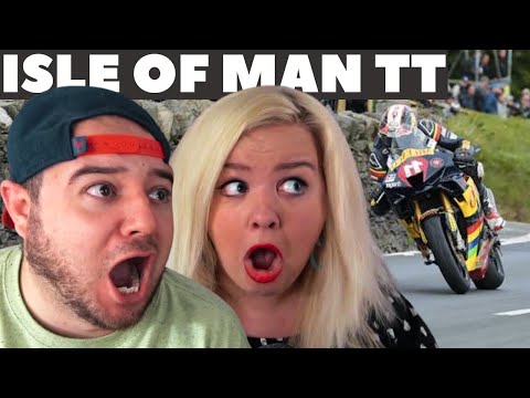 Isle of Man TT TOP SPEED MOMENTS - American Couple Reaction