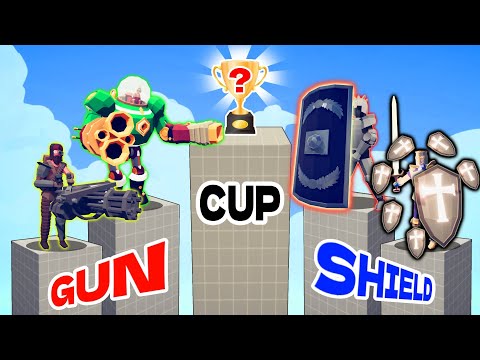 SUPER TOURNAMENT of ALL GUN vs ALL SHIELD UNITS | TABS - Totally Accurate Battle Simulator