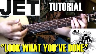 Como tocar "Look what you've done" Jet | Tutorial Guitarra acústica/criolla fácil acordes