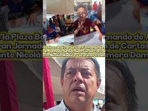 Plaza Bolívar San Fernando de Apure, Gran Jornada de Recolección de Cartas para Pdte Maduro y Cilia.