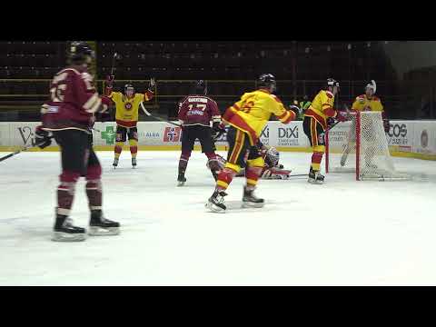 Yegor Kurbatov prvý zápas za HC Topoľčany, dva góly. Januar 12 2022. Zápas Žiar na Hronom 11 - 1.