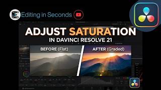 How to Adjust Video Saturation in DaVinci Resolve 21 Step by Step