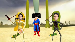 واخيرا تجربه جميع القنابل الزريه النوويه الاقوي في العالم علي سوبر مان مع المحمص ???? | Garry's Mod