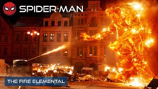 The Fire Elemental | 4K | Spider-Man: Far From Home | With Captions