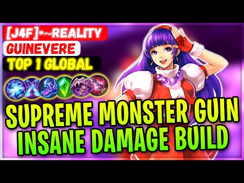 Supreme Monster Guin, Insane Damage Build [ Top 1 Global Guinevere ] [J4F]•~Reality - Mobile Legends