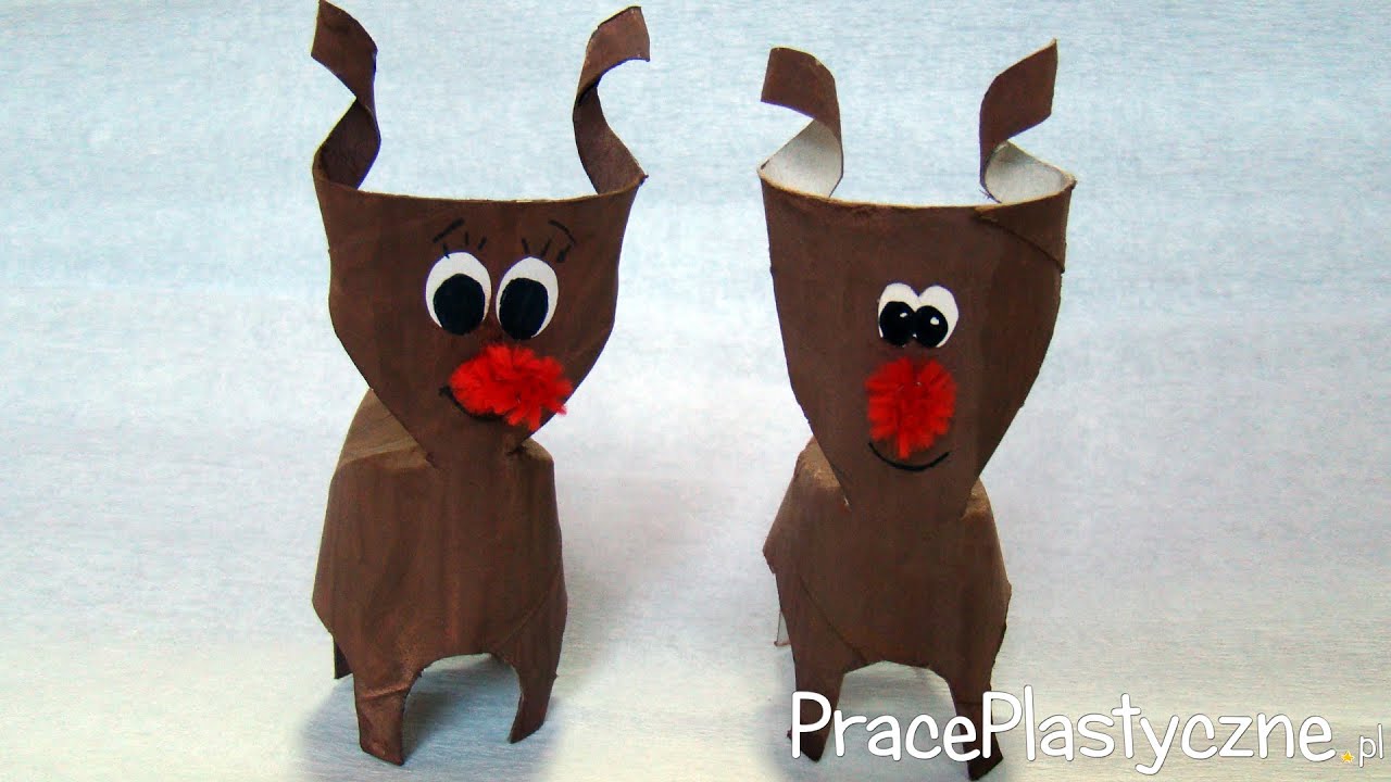 Renifer z rolki
