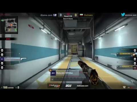 Outlaws.GG CeRq with 3 HS kills (2 Glock, USP-S) on Train #CSGO #Stream #HLTV #eSports