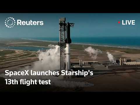 Video Thumbnail: LIVE: SpaceX launches Starship's 13th flight test