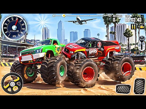 Monster Truck Demo Derby Game - Extreme Jeep Driving Sim | Android Gameplay