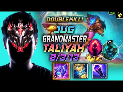 GrandMaster Taliyah Jungle vs Hecarim - 천상계 정글 탈리야 템트리 룬 루덴 수확 タリヤ Талия 岩雀 塔莉雅 - LOL KR 11.16