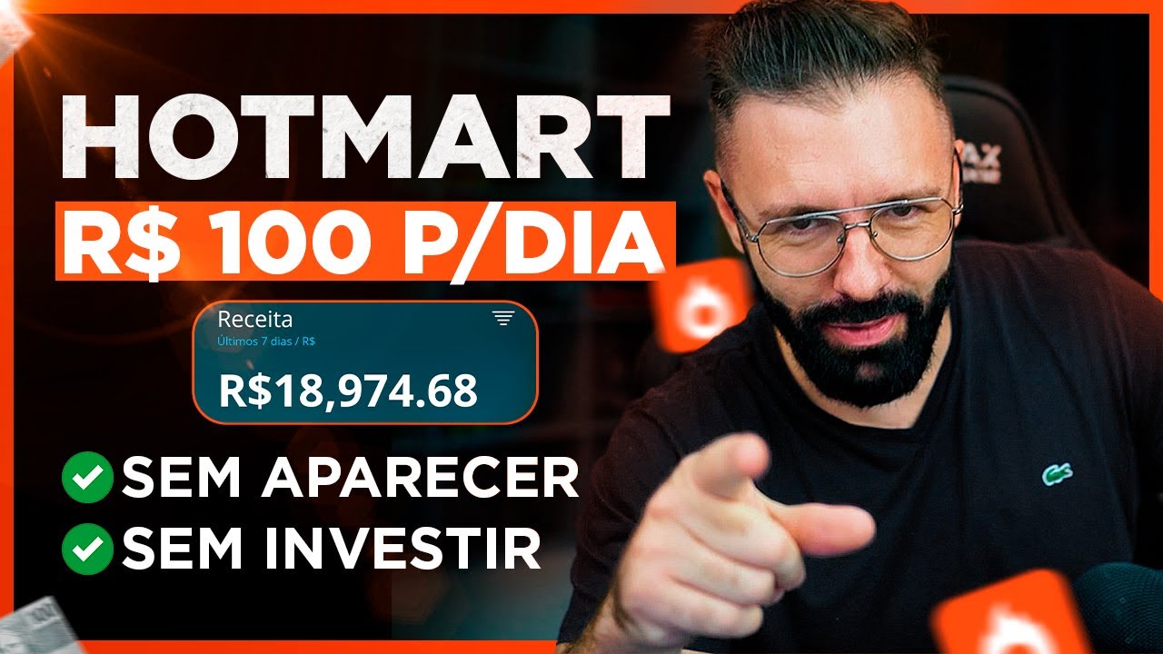 HOTMART Passo a Passo: R$100 REAIS por DIA COMO AFILIADO HOTMART e KIWIFY