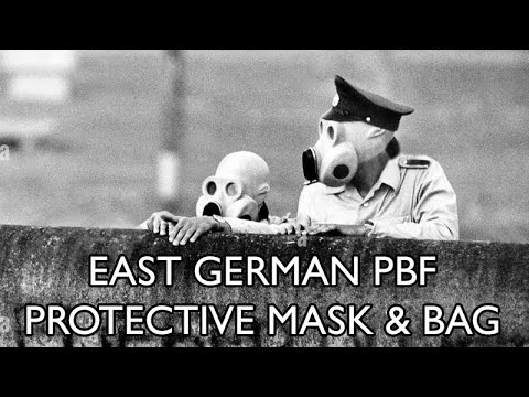 East German Issue PBF Gas Mask & Carrier