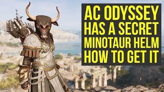 Assassin's Creed Odyssey Secret Armor - Minotaur Helm HOW TO GET IT (AC Odyssey Armor)