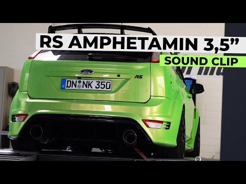 Ford Focus RS Mk2 - Pure 5 Cylinder Sound - 3,5" AMPhetamin Flap Exhaust