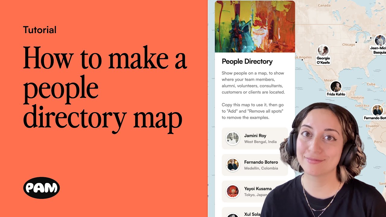 How to create a people directory map