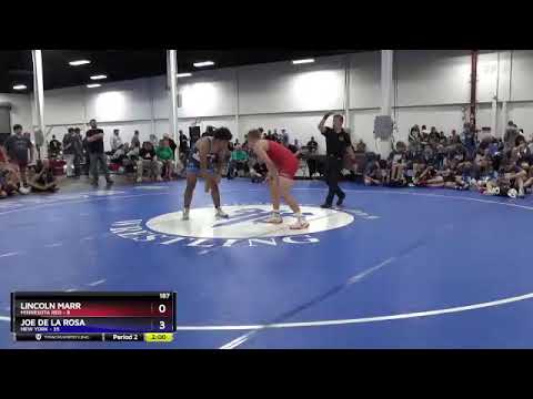 187 Lbs 4th Wrestleback (16 Team) - Lincoln Marr, Minnesota Red Vs Joe De La Rosa, New York 2587