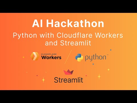 Watch AI Hackathon Video on YouTube - Python and Streamlit