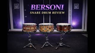 Bersoni Custom Drums | 3 Boutique Snares, One Video