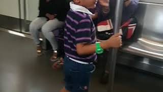 preview picture of video 'Suryansh travel in Delhi metro(2)'