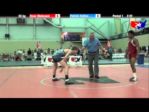 Omar Maknassi vs. Patrick Hutton at 2013 ASICS University Nationals - FS