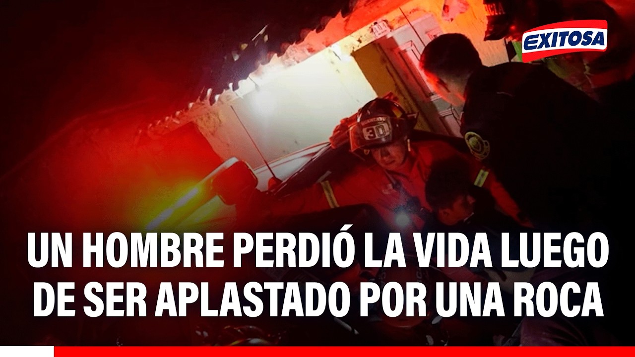 🔴🔵 Un hombre perdió la vida luego de ser aplastado por una roca