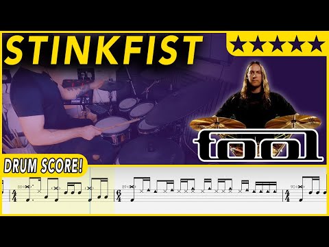 Stinkfist - Tool | DRUM SCORE Sheet Music | #614 DRUMSCRIBE