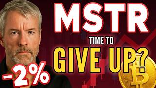 🚨 MSTR SELLING CONTINUES — TIME TO GIVE UP? — MAKE OR BREAK MOMENT