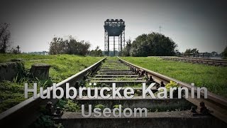 preview picture of video 'Eisenbahnhubbrücke Karnin/Usedom'