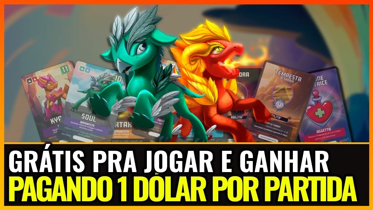 JOGO NFT GRÁTIS PAGANDO 1 DÓLAR POR PARTIDA RÁPIDA! GANHE UM PC GAMER, VOCÊ TEM KMON E NEM SABE!