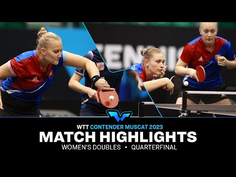 Hana M./Barbora B. vs Tatiana K./Ema L. | WD QF | WTT Contender Muscat 2023