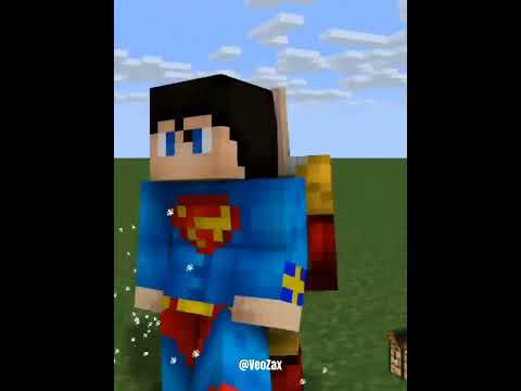 VeoZax - Superman vs Saitama [minecraft animation] #shorts #vs