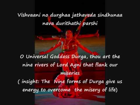 Durga Suktam  Hymn with English subtitles - Durga - Goddess of Energy and the Mother