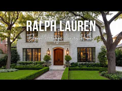 Elegant Heritage Luxury Homes Inspired by Ralph Lauren with Noble Materials and Ease