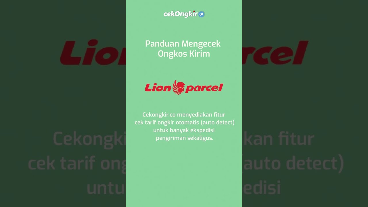Cara Cek Ongkir Lion Parcel