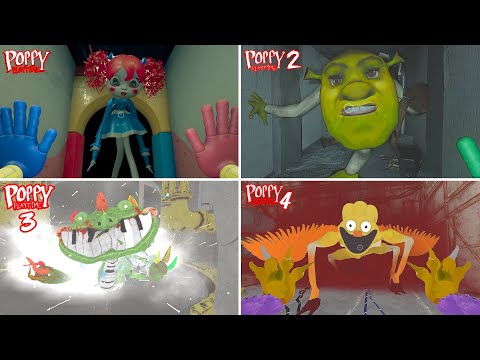 Bright Mode Horror Breakdown of Poppy Playtime Chapters 1–4 | Chase by Chase