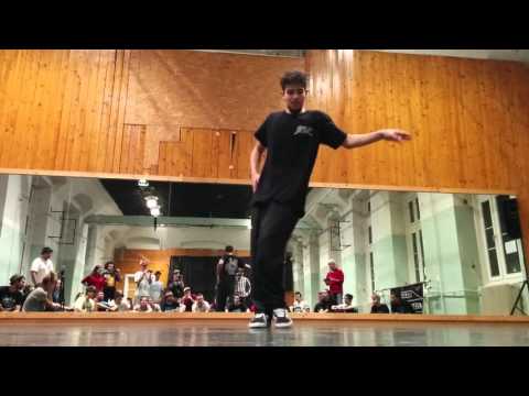 Greenteck, doing what he does best, freestyle dance following his workshop in Budapest