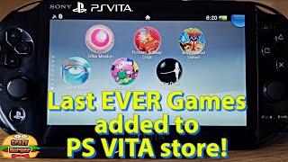 The LAST EVER games added to PS VITA store! 6 games but are they any good?