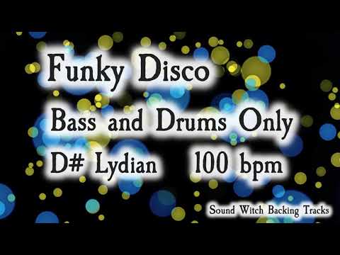 Funky Disco Backing Track in D# Lydian | Bass and Drums Only | 110 BPM