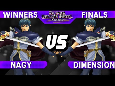 Smash Melee - Nagy (Marth) vs Dimension (Marth) - S@LT 190 Winners Finals