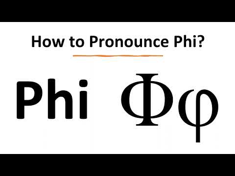 How to Pronounce Phi (Greek Letter Φ, ϕ)