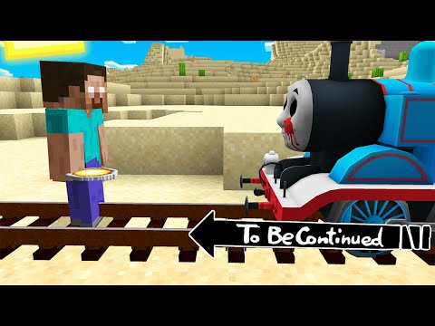 HEROBRINE vs THOMAS THE TANK ENGINE.EXE in Minecraft - Coffin Meme