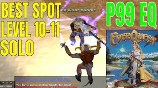 EverQuest Project 1999 Best solo spot for level 10 / Iksar Shaman P99 EQ green Kurns Alternative
