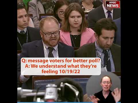 Q: message voters for better poll? A: we have been very clear, we understand what they're feeling