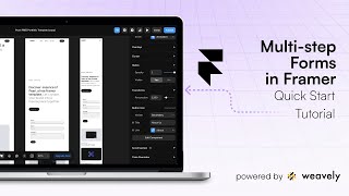 How to Build Multi-Step Forms with AI in Framer (Weavely Plugin)